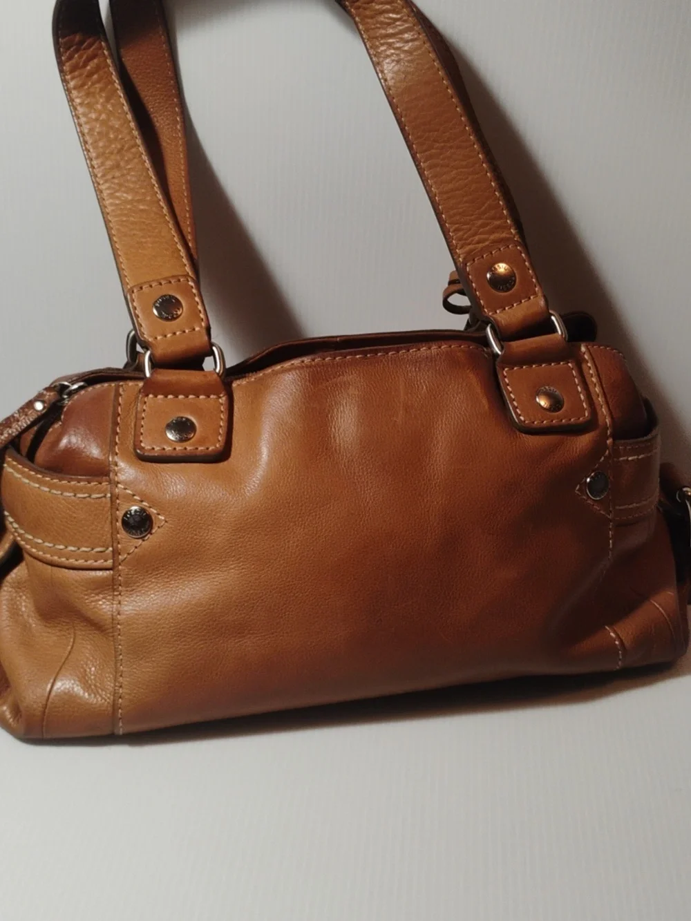 Fossil Vintage Cognac Leather Hobo With Wallet 2 Pieces For One Price - Picture 5 of 11